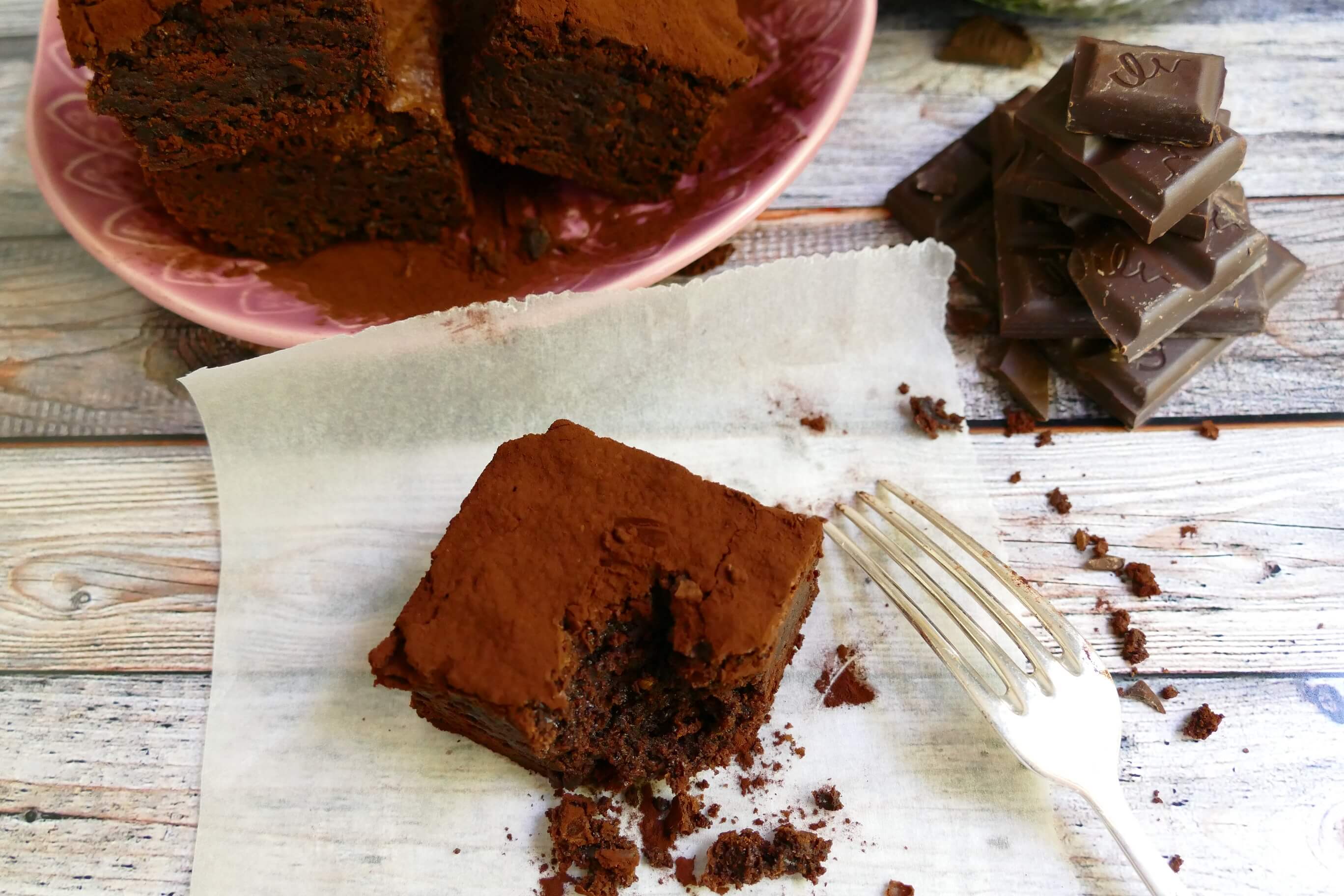 Brownies mit viel Schokolade - ein klassisches Grundrezept