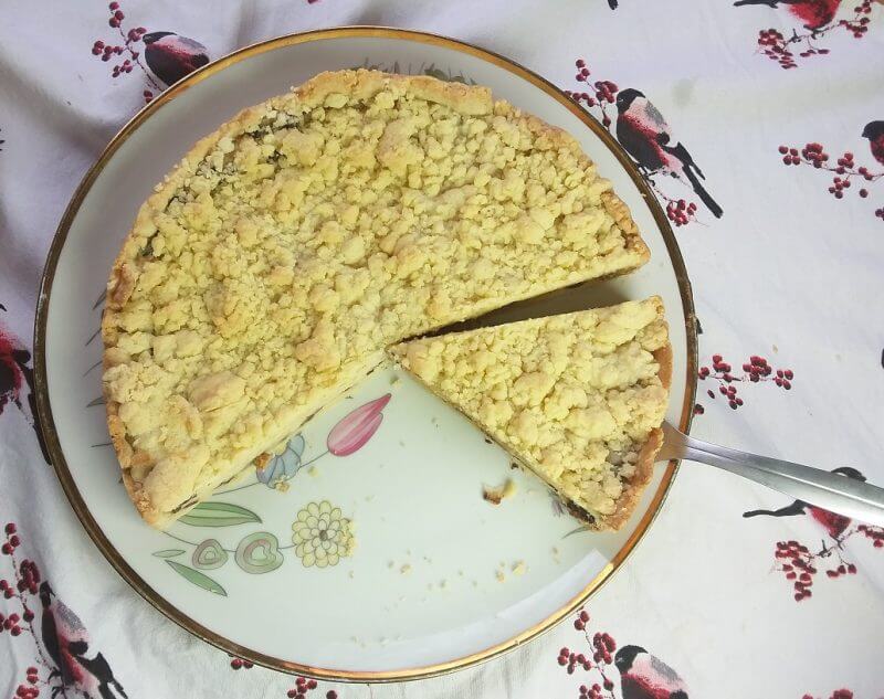 Streuselkuchen mit Pudding