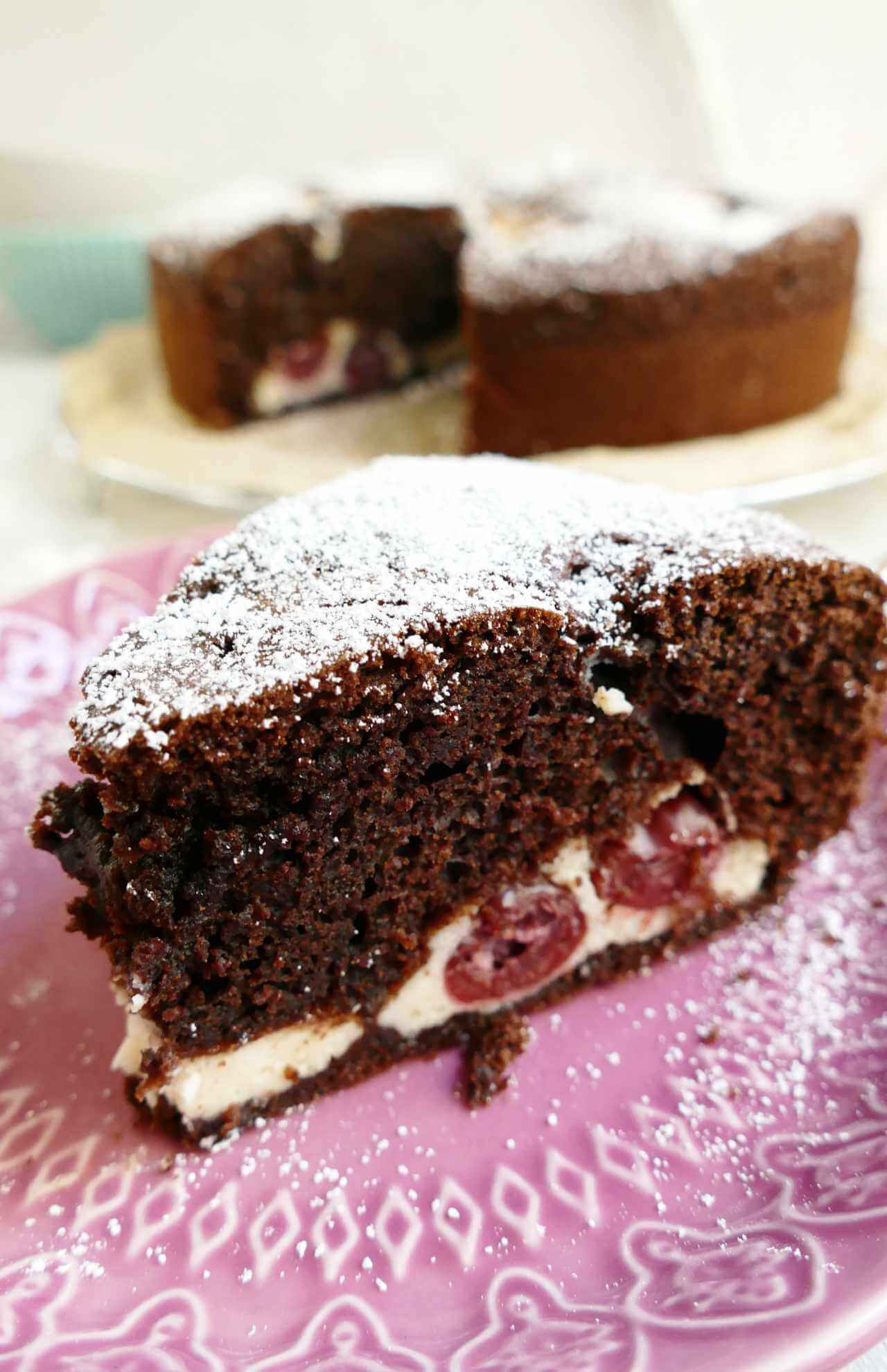 Torta Nua - Italienischer Schokoladenkuchen mit Ricottafüllung