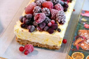 Safran-Honig-Cheesecake Semifreddo